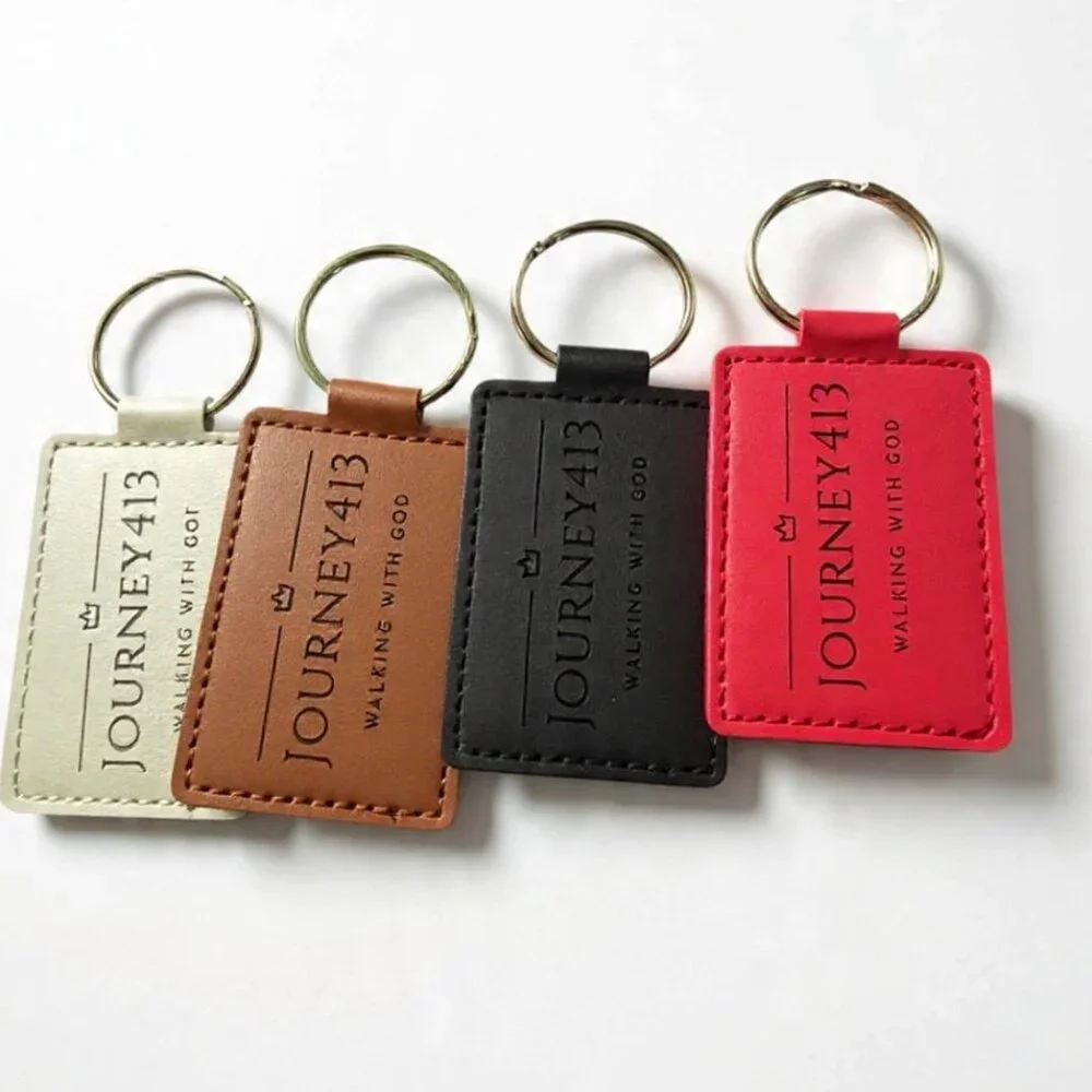 NEW - JOURNEY413 LUXURY LEATHER KEYCHAIN - BAG CHARM 4 STYLES 1(PC) - Picture 6 of 9